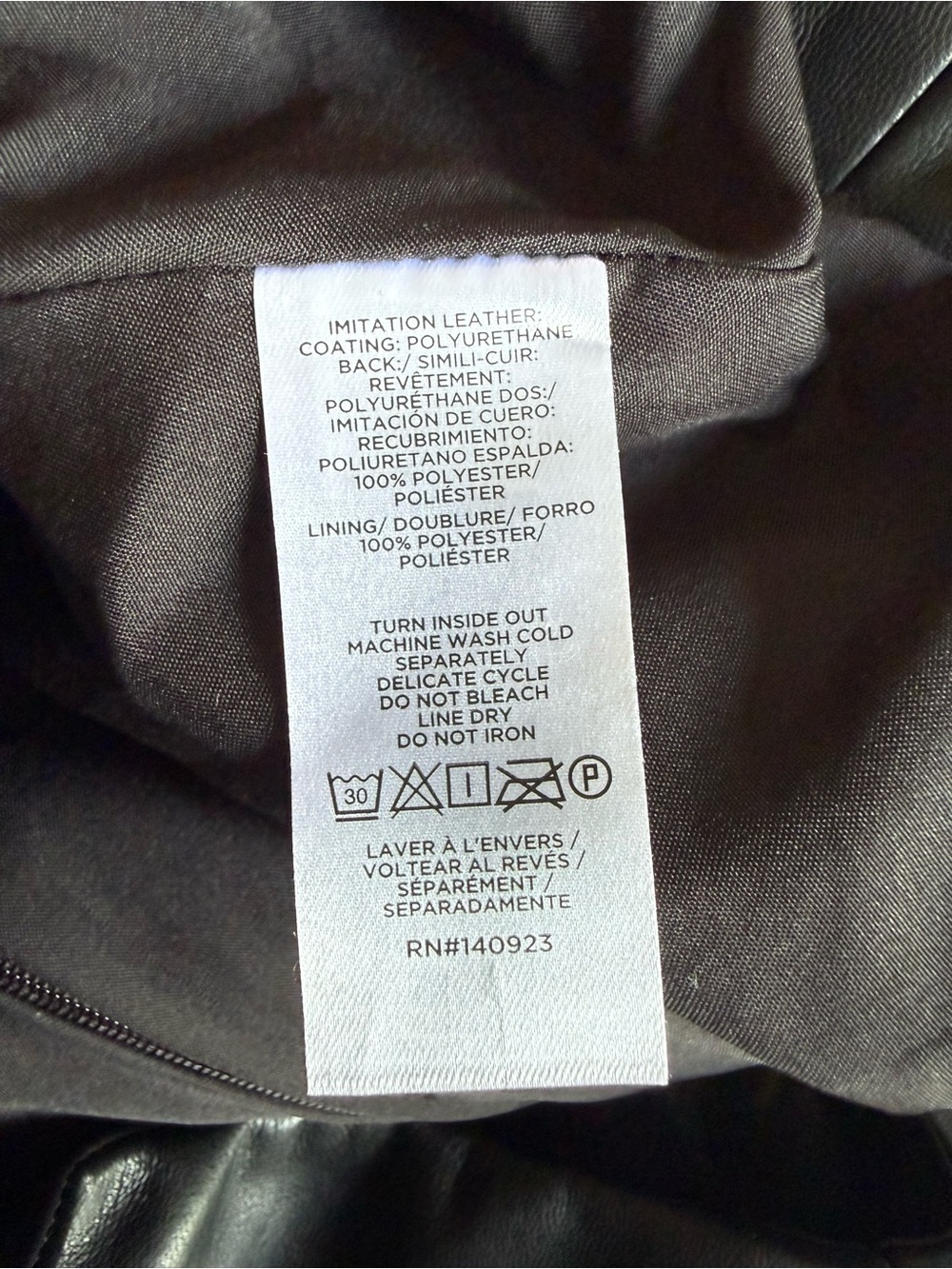 LOFT Black Faux Leather Button-Front Mini Skirt - Picture 10 of 12